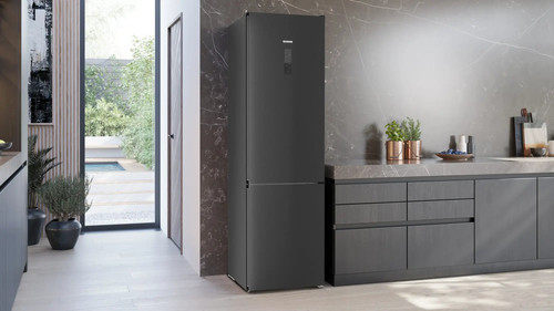 Siemens fridge freezer black - fridge,
