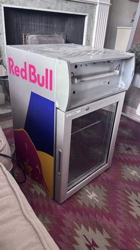 Redbull fridge with postage - redbull,